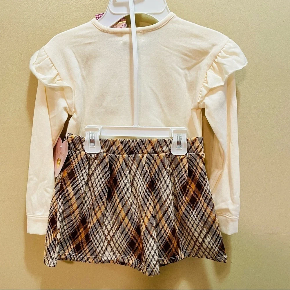 Btween Fox Sequin Skirt, Sweatshirt, and Scrunchie Set Size 5 NWT - Picture 5 of 9